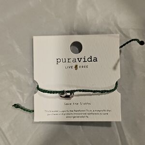 Pura Vida Green Sloth Bracelet